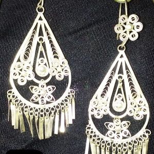Traditional handmade vintage chandelier earrings